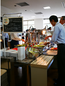 ビュッフェ形式の社員食堂-導入事例:株式会社インテック様