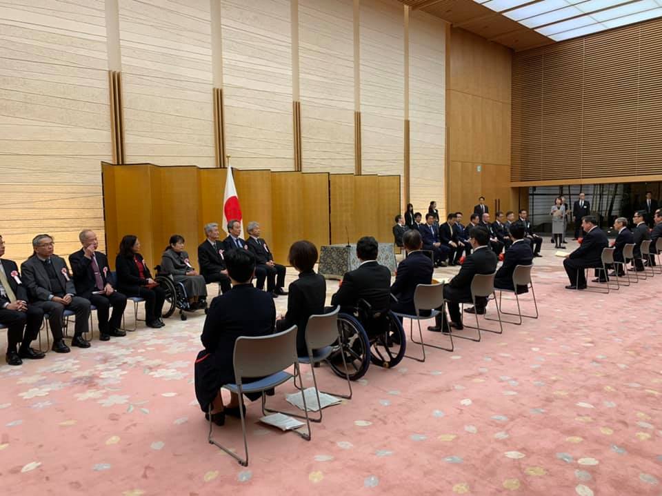 表彰を待つ受賞者たち画像