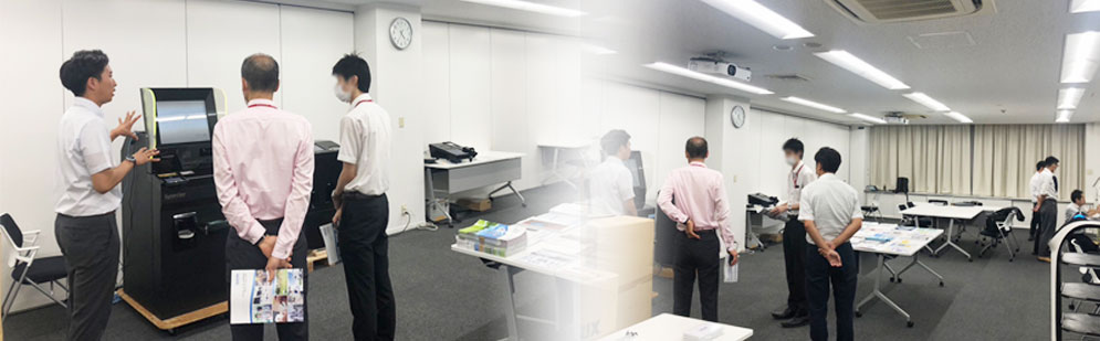 自動精算機などの効率化・省力化製品を名古屋会場でも多数展示