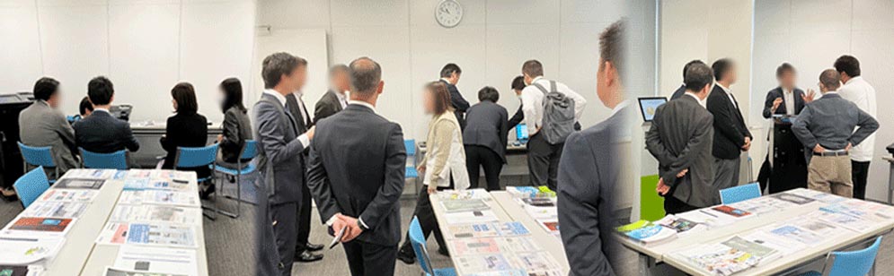 運送業向け基幹システムやゴルフ場向け自動精算機など、効率化・省力化製品を福岡会場でも多数展示