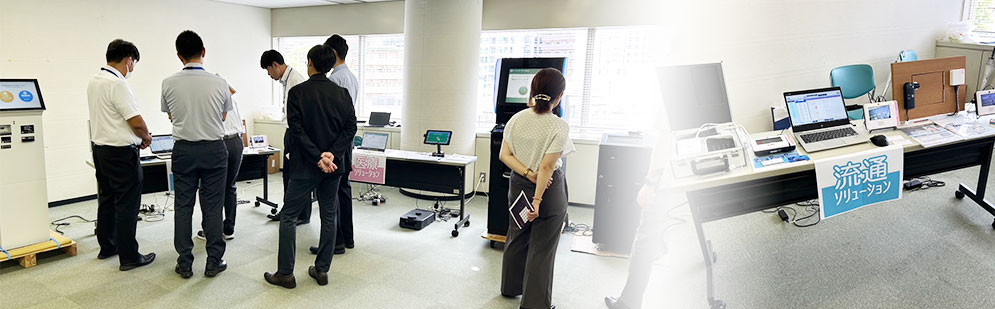 ゴルフ場向け自動精算機をはじめ、ホテル向け、流通・小売り業向け、運輸・物流向けなど様々なソリューションにおいて効率化・省力化する製品を名古屋会場でも展示