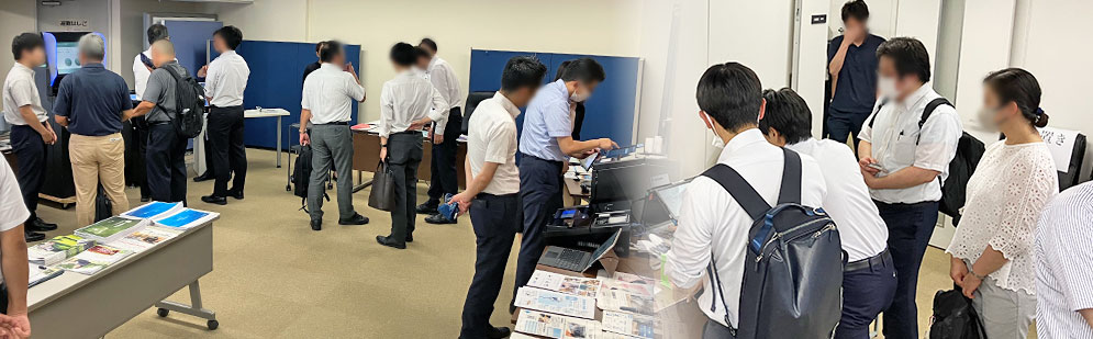 ゴルフ場向け自動精算機をはじめ、ホテル向け、流通・小売り業向け、運輸・物流向けなど様々なソリューションにおいて効率化・省力化する製品を東京会場でも展示