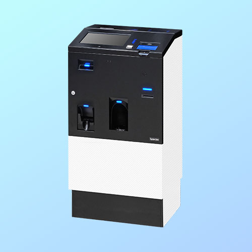 受付やフロントのカウンターに合わせて設置可能な自動精算機