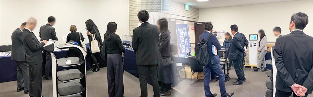 ゴルフ場向け自動精算機をはじめ、ホテル向け、流通・小売り業向け、運輸・物流向けなど様々なソリューションにおいて効率化・省力化する製品を北海道会場でも展示