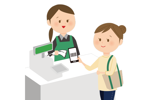 スマホに表示した会員証やクーポンの読取りもOK! バーコードリーダー:PDC-70