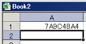PDC-060で読み取ったICカードの情報がExcelに入力されます。