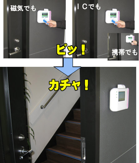 電子錠の制御も出来ます PDC-300EX