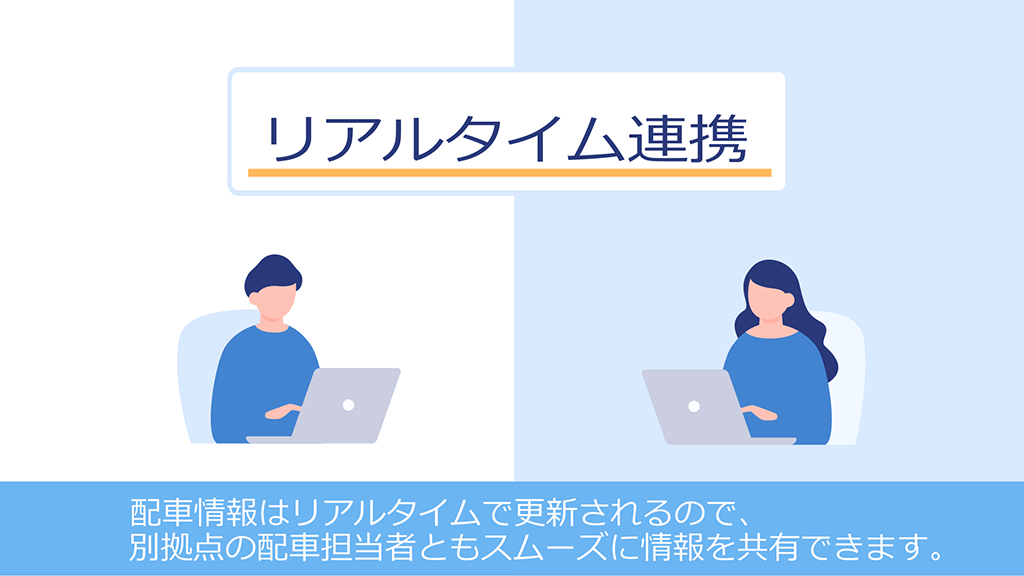 配車管理システムでは配車管理の情報共有を一元化し、伝達ミス・二重入力をゼロに｜配車管理システム　一番星 クラウド配車