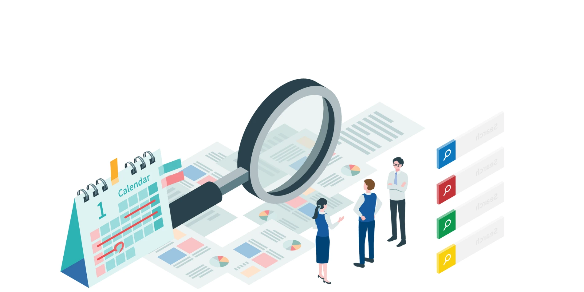 配車管理システム　一番星 クラウド配車は色分け表示で案件の進捗状況を一目で把握できる