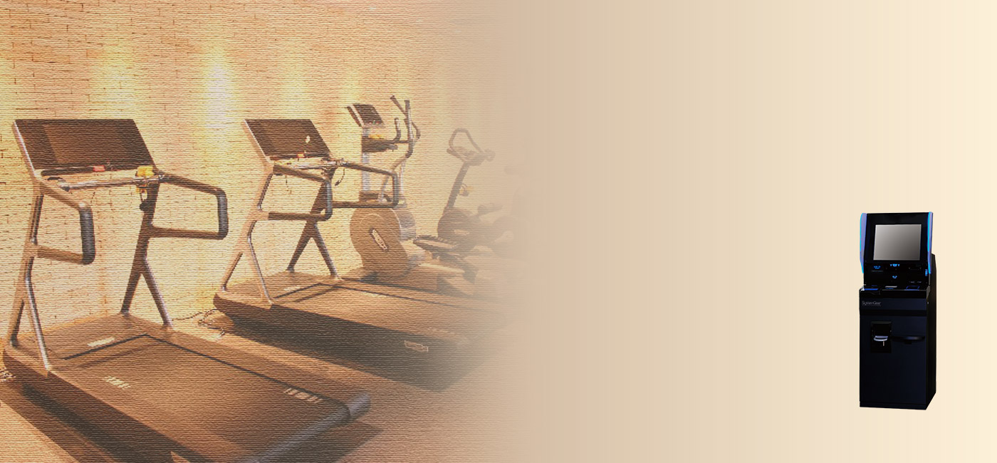 フィットネスクラブ向け館内キャッシュレスシステム（自動精算機システム）