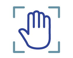 静脈による生体認証イラスト