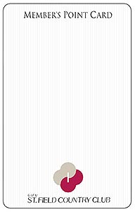 カード製作例:岐阜セントフィールドカントリー倶楽部様