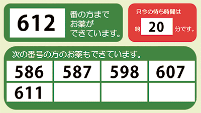 病院(医療機関)向け投薬案内表示システム 画面カスタマイズ01