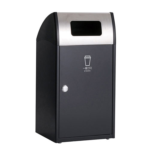 サビに強いステンレス挿入口の屋内外兼用のゴミ箱です
