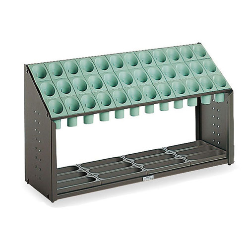 傘が絡まず誰にでも使いやすい。市役所や公民館などの市営施設や病院などにピッタリの傘立て