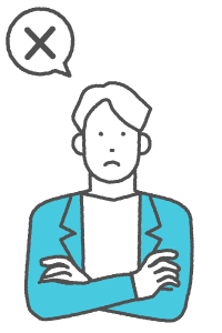 開発の課題に悩む男性イラスト